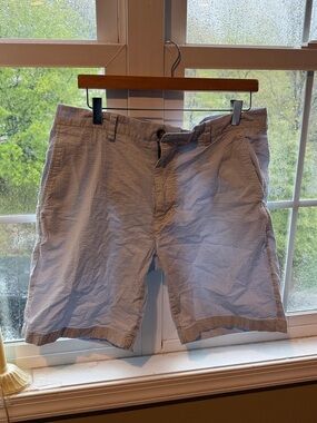 Vineyard Vines Light Blue Seersucker Flat Front Shorts